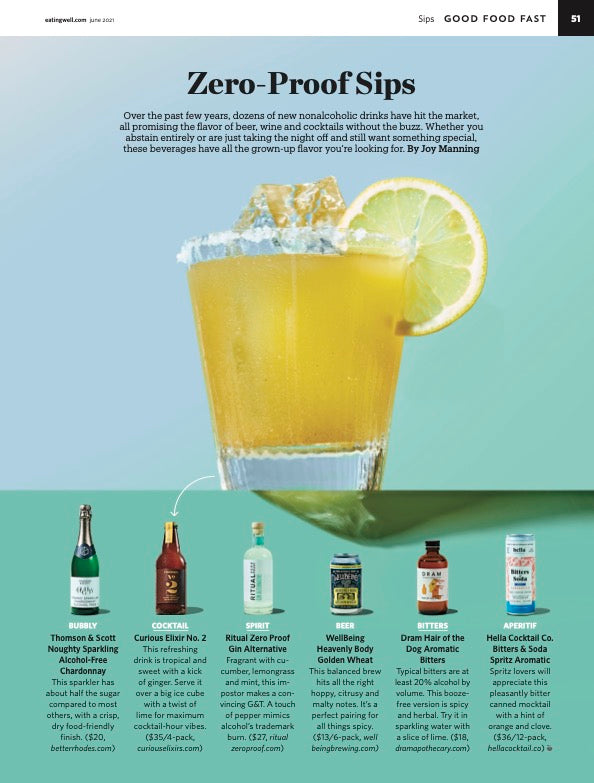 Major US Publication EatingWell Profiles Noughty as The Go-To Alcohol-Free Bubbly