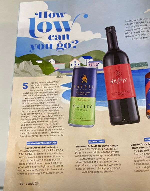 Ocado Magazine Features Noughty Rouge - A "Robust Red"