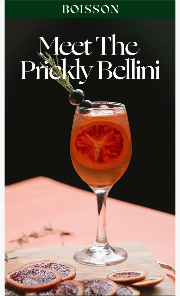 Boisson's Prickly Bellini Alcohol-Free Cocktail Features Noughty Sparkling Rosé