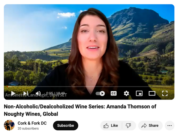 Cork & Fork Interviews Noughty Non-Alcoholic Wine Founder Amanda Thomson